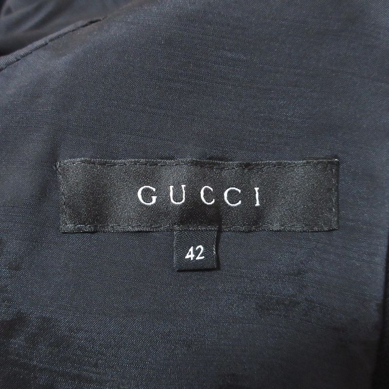 Gucci Shawl Collar Tailored Jacket 42 Black