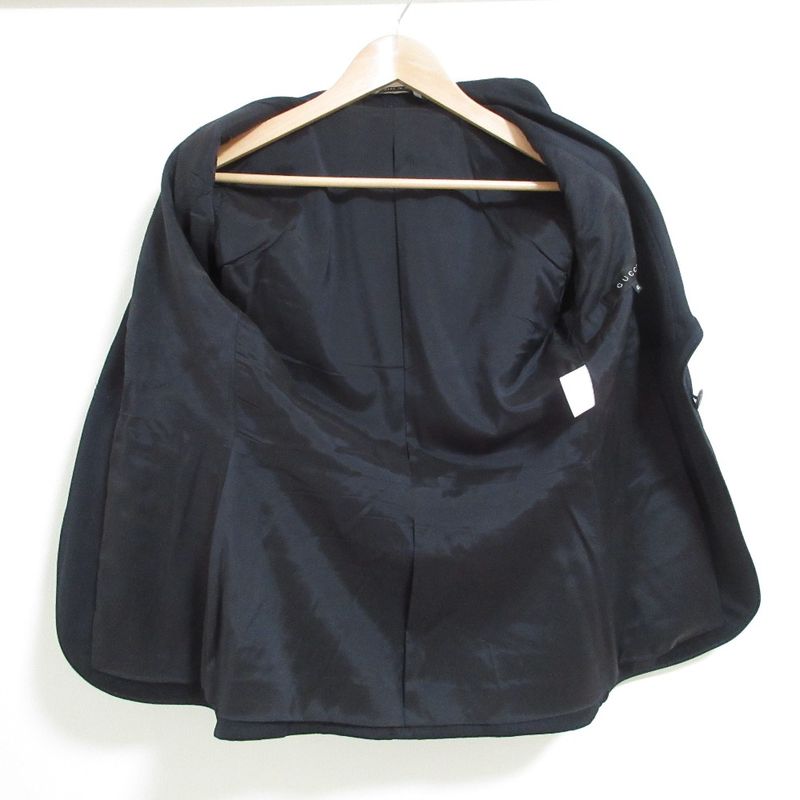 Gucci Shawl Collar Tailored Jacket 42 Black