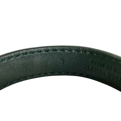 Bottega Veneta Studs Leather Bangle Bracelet S Black Silver