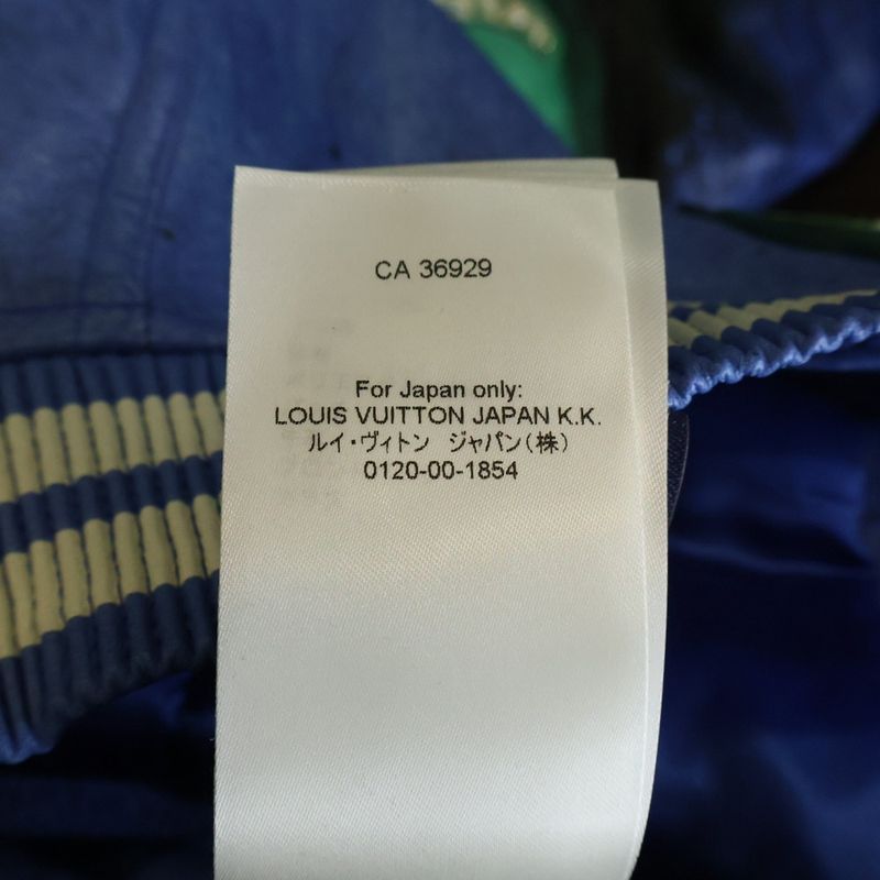Louis Vuitton Embroidery Pearl Leather Zip Jacket Stadium Jumper