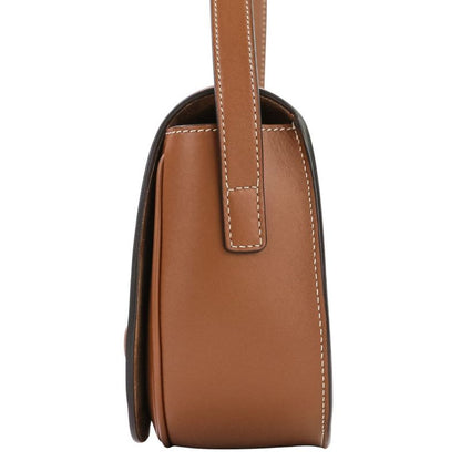 Celine Folco Cuir Triomphe Shoulder Bag Brown