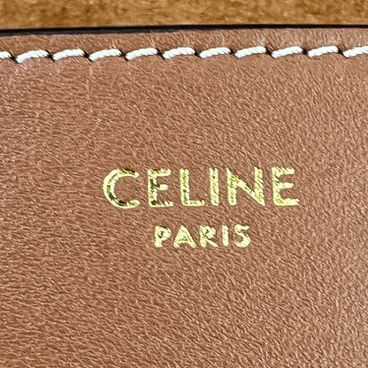 Celine Folco Cuir Triomphe Shoulder Bag Brown