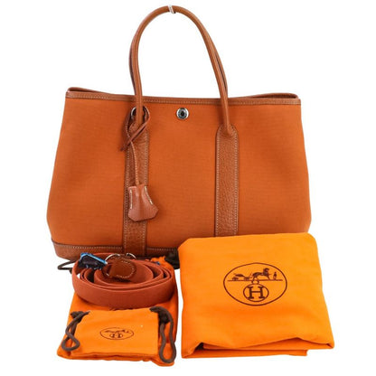 Hermes Garden Party Tpm Toile Officier Negonda Tote Potiron
