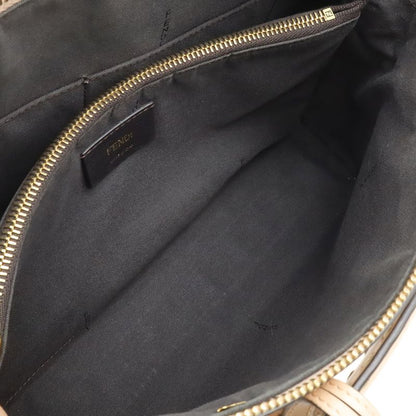 Fendi Visible 2-Way Shoulder Bag Crossbody Leather Pink Gold