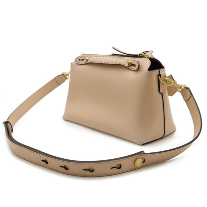 Fendi Visible 2-Way Shoulder Bag Crossbody Leather Pink Gold