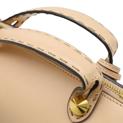 Fendi Visible 2-Way Shoulder Bag Crossbody Leather Pink Gold