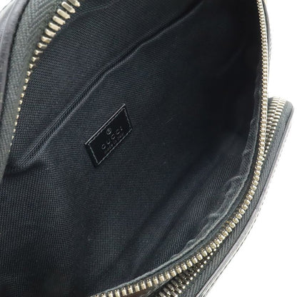 Gucci GG Supreme Large Waist Bag Leather Black Dark Gray