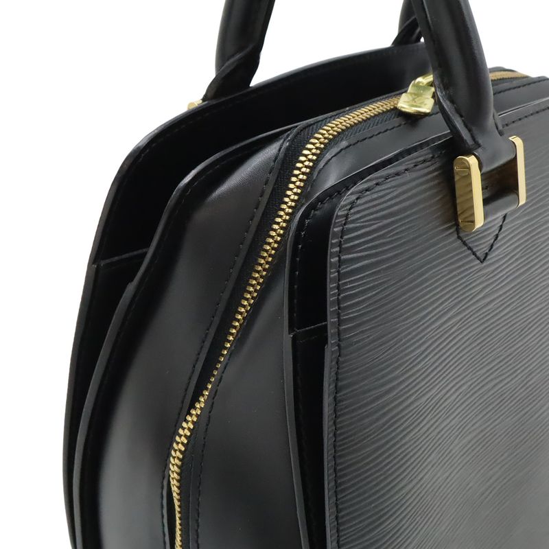Louis Vuitton Epi Pont Neuf Handbag Leather Noir Black Gold