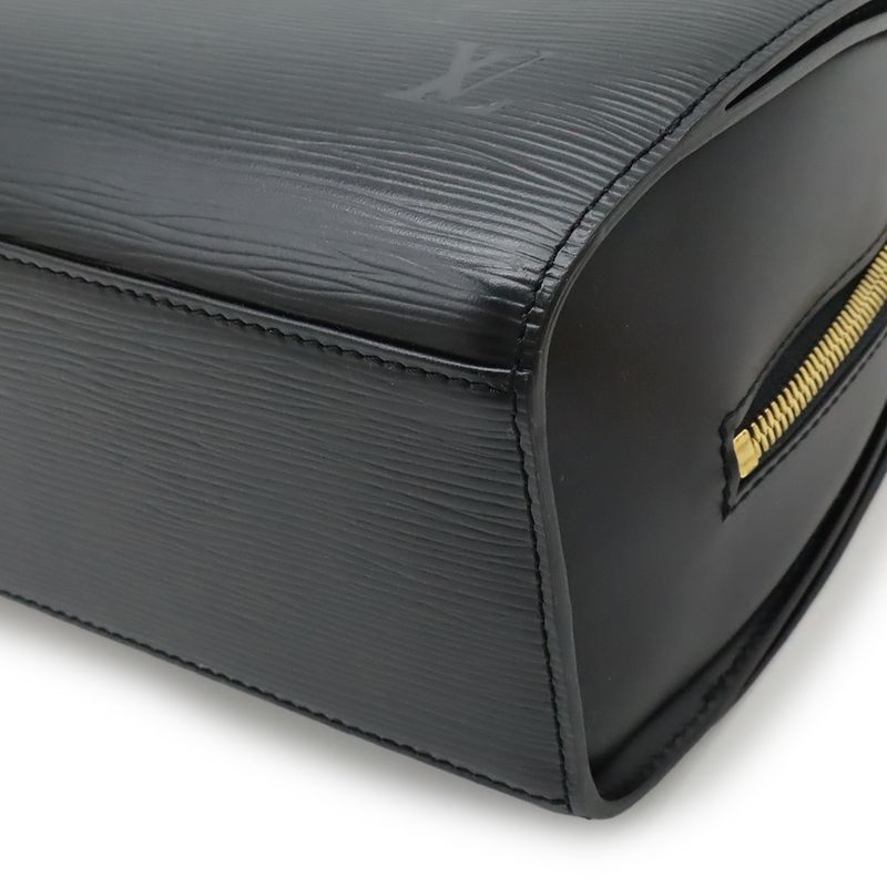 Louis Vuitton Epi Pont Neuf Handbag Leather Noir Black Gold
