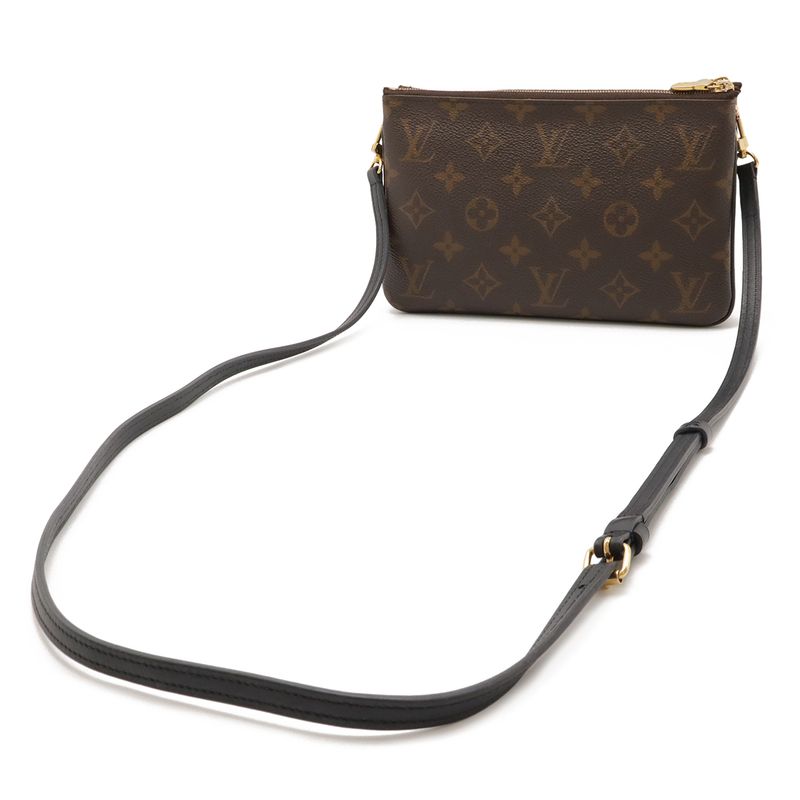 Louis Vuitton Monogram Giant Reverse Pochette Double Zip Shoulder Bag 2-Way