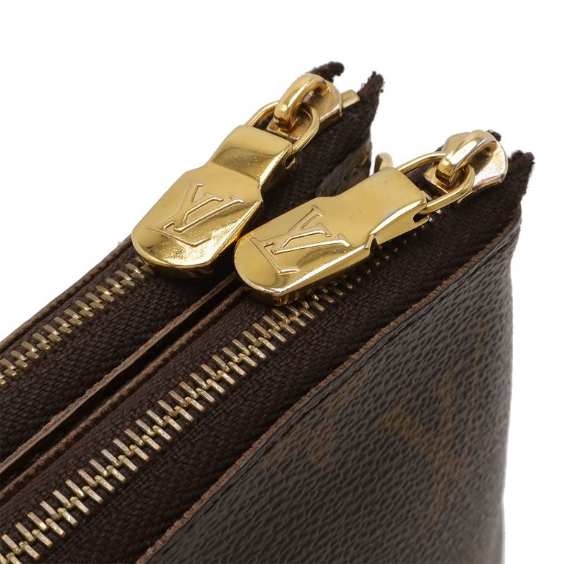 Louis Vuitton Monogram Giant Reverse Pochette Double Zip Shoulder Bag 2-Way