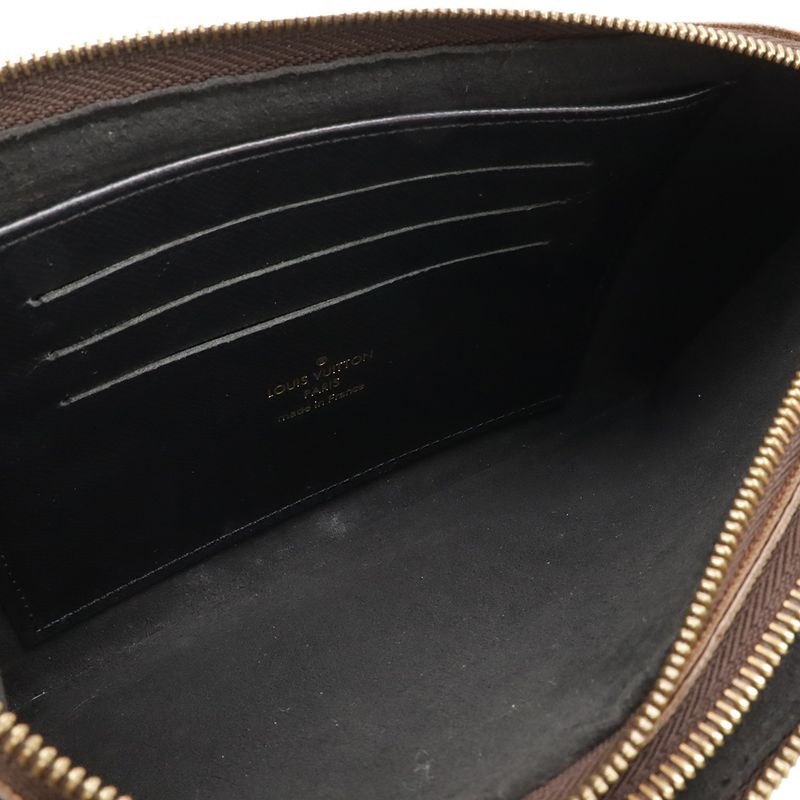 Louis Vuitton Monogram Giant Reverse Pochette Double Zip Shoulder Bag 2-Way