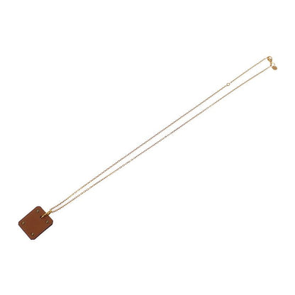 Hermes Ass Doucour PM Necklace Pendant Beige Etoupe