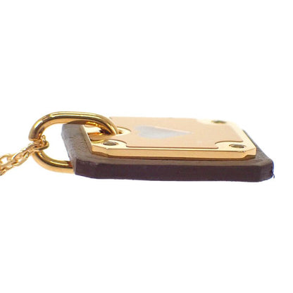 Hermes Ass Doucour PM Necklace Pendant Beige Etoupe