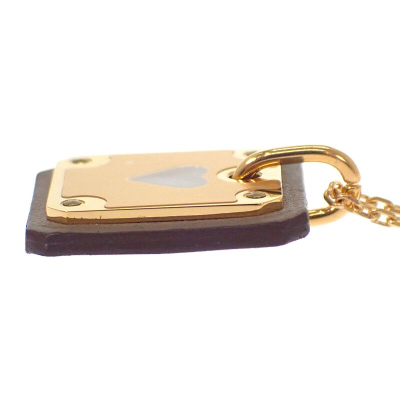 Hermes Ass Doucour PM Necklace Pendant Beige Etoupe