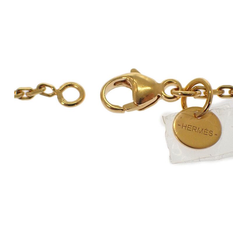 Hermes As de Coeur PM Necklace Pendant Beige Etoupe