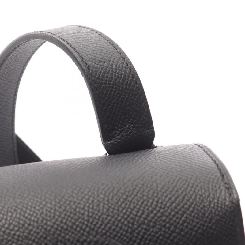 Hermes Shoulder Bag Della Cavalleria Mini Black Leather Cavalleri