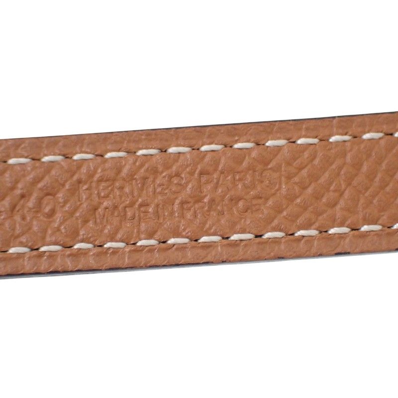 Hermes Mini 75 Belt Reversible Swift Veau Gold