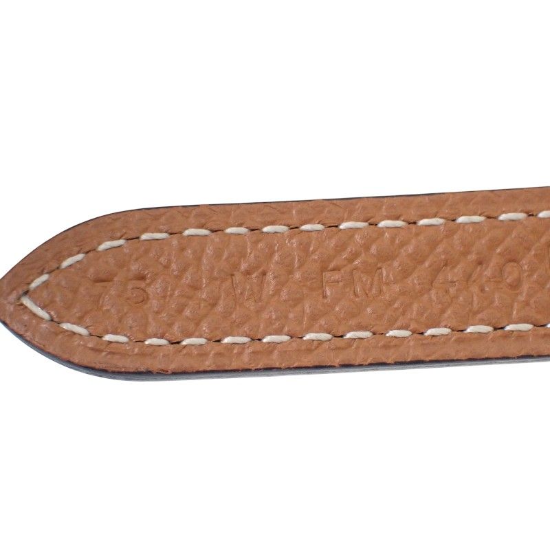Hermes Mini 75 Belt Reversible Swift Veau Gold