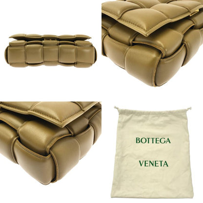 Bottega Veneta Maxi Intrecciato Paddet Cassette Leather Shoulder Bag Brown