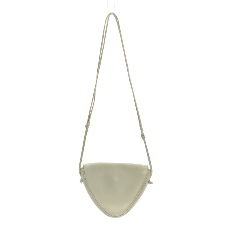 Celine Logo Triangle Shoulder Bag White