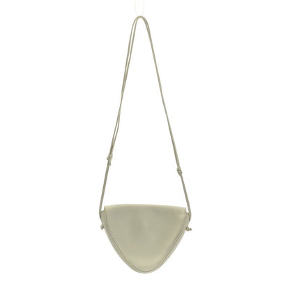 Celine Logo Triangle Shoulder Bag White