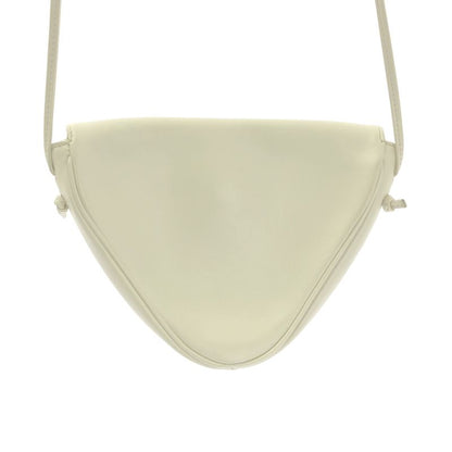 Celine Logo Triangle Shoulder Bag White