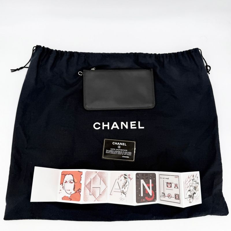 Chanel Tote Paris Biarritz MM Handbag CC Logo