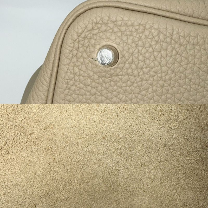 Hermes Handbag Picotin Lock MM Beige Taurillon