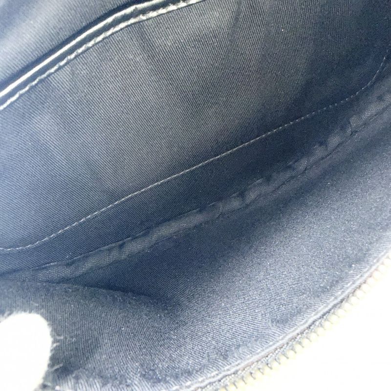 Celine Body Bag Triomphe Canvas Black Silver Har