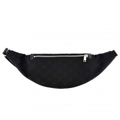 Celine Body Bag Triomphe Canvas Black Silver Har