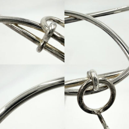Hermes Earrings 's Loop MM Hoop 925 Sterling Silver