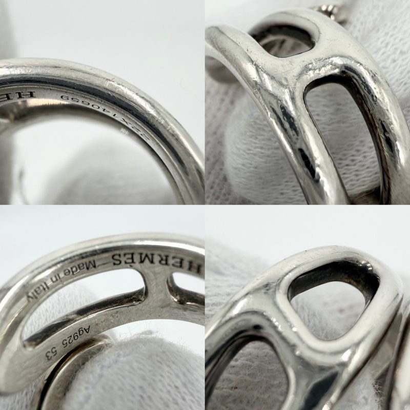 Hermes Ring Chaine D'ancre Twist Small 53