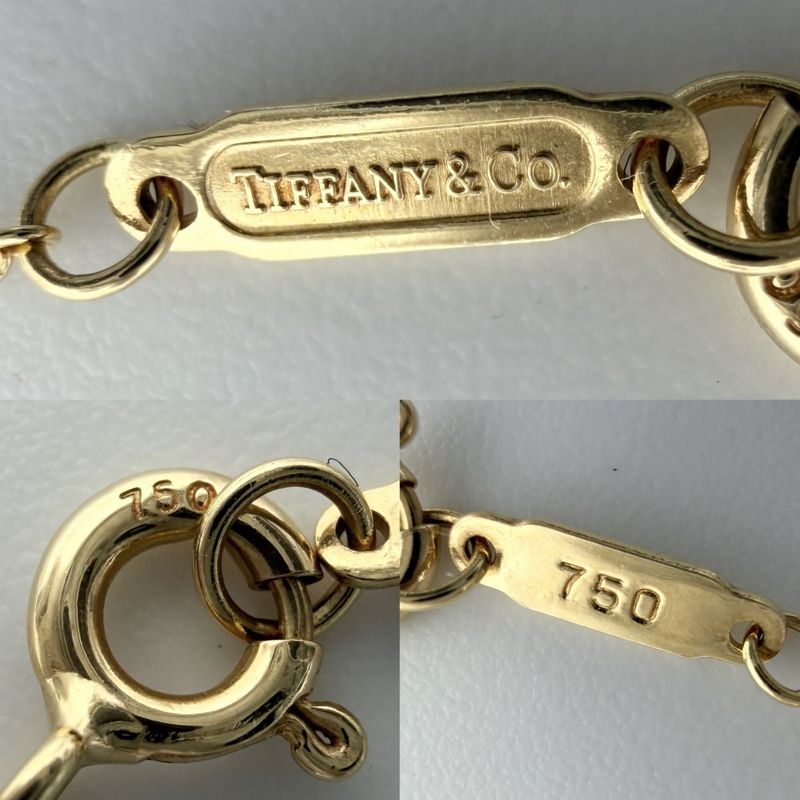 Tiffany & Co. Necklace Cross Pendant 18K YG