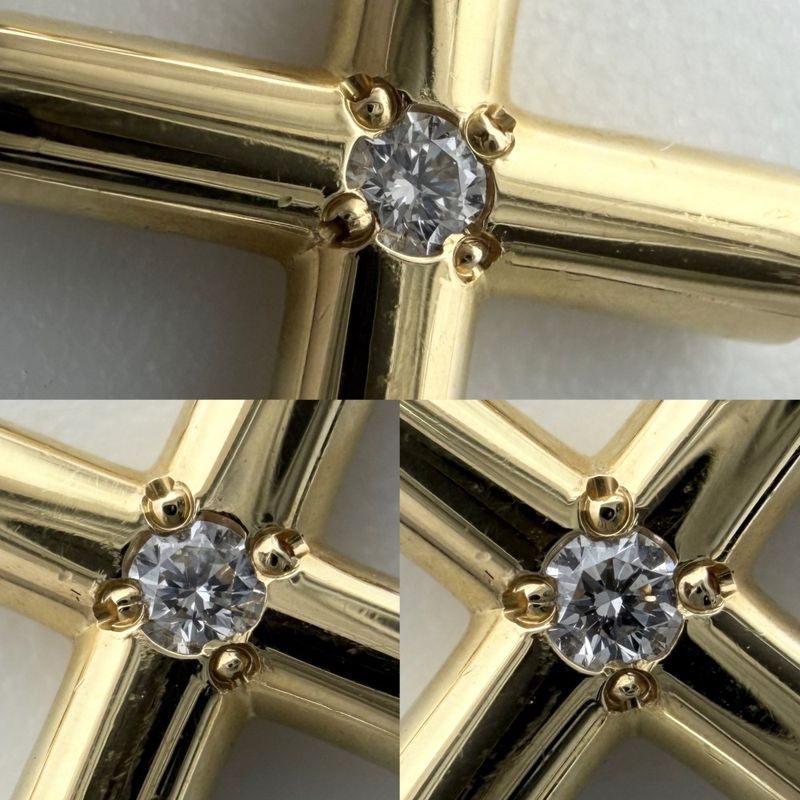 Tiffany & Co. Necklace Cross Pendant 18K YG