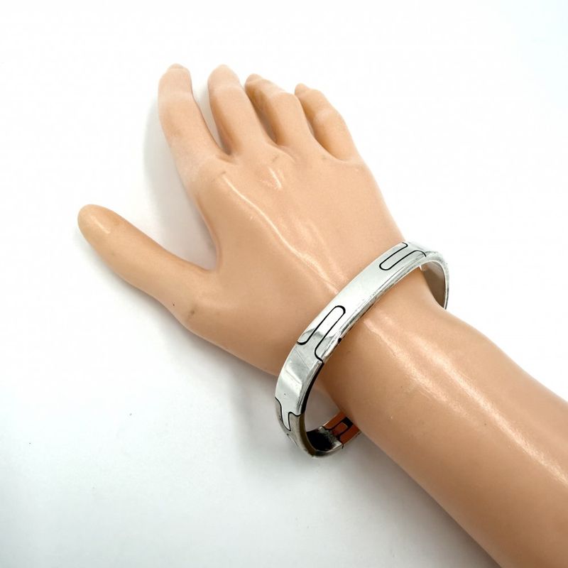 Hermes Bangle Bracelet Silver