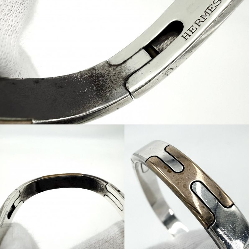 Hermes Bangle Bracelet Silver