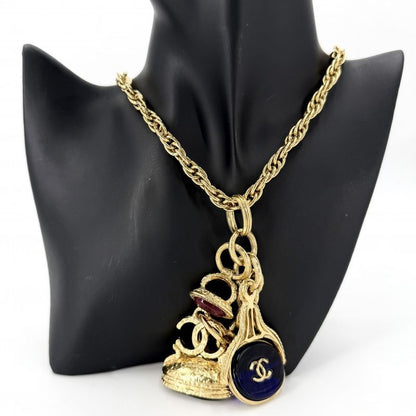 Chanel Necklace Gripoix CC Logo Long