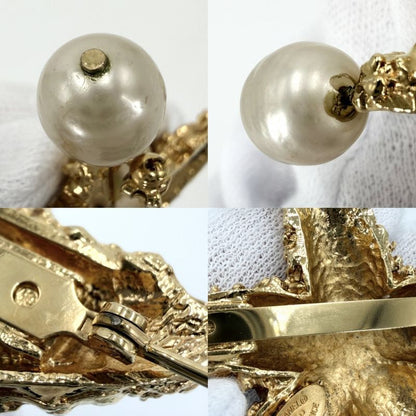 Chanel Brooch Star Demochif CC Logo Vintage Lava Magma