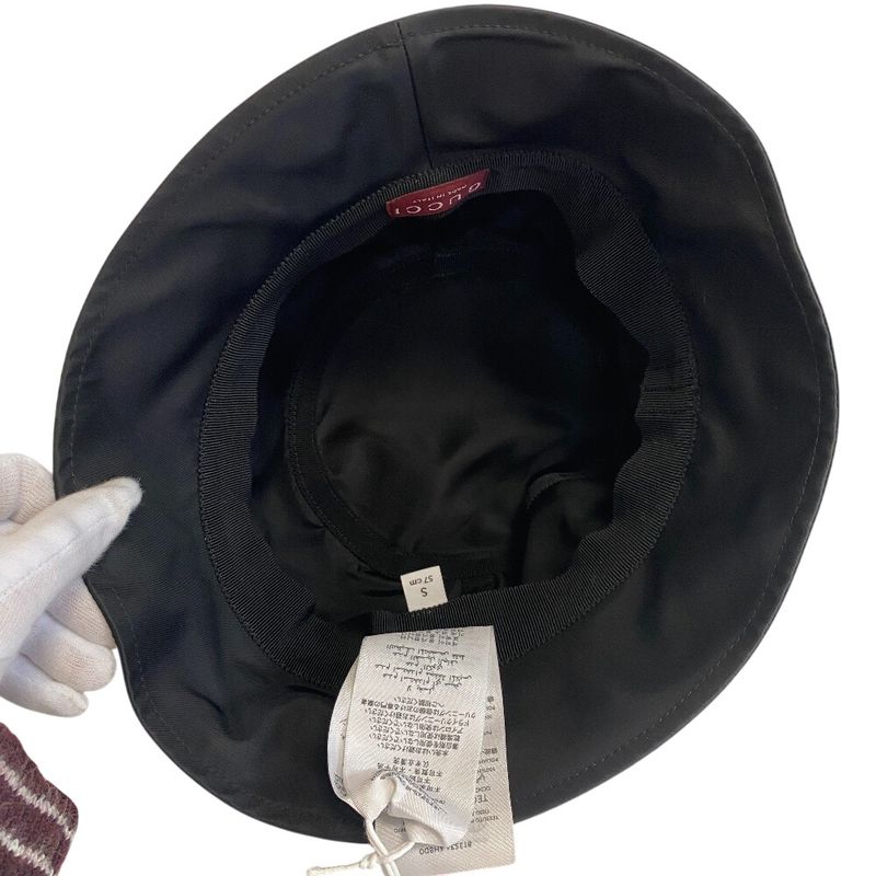 Gucci Bucket Hat Nylon Black