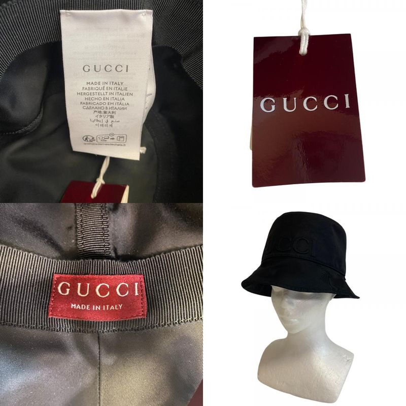 Gucci Bucket Hat Nylon Black