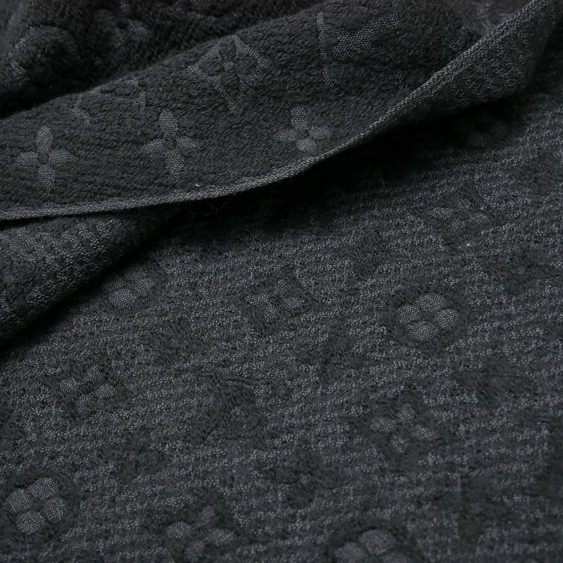 Louis Vuitton Monogram Classic Scarf Fringe Shawl