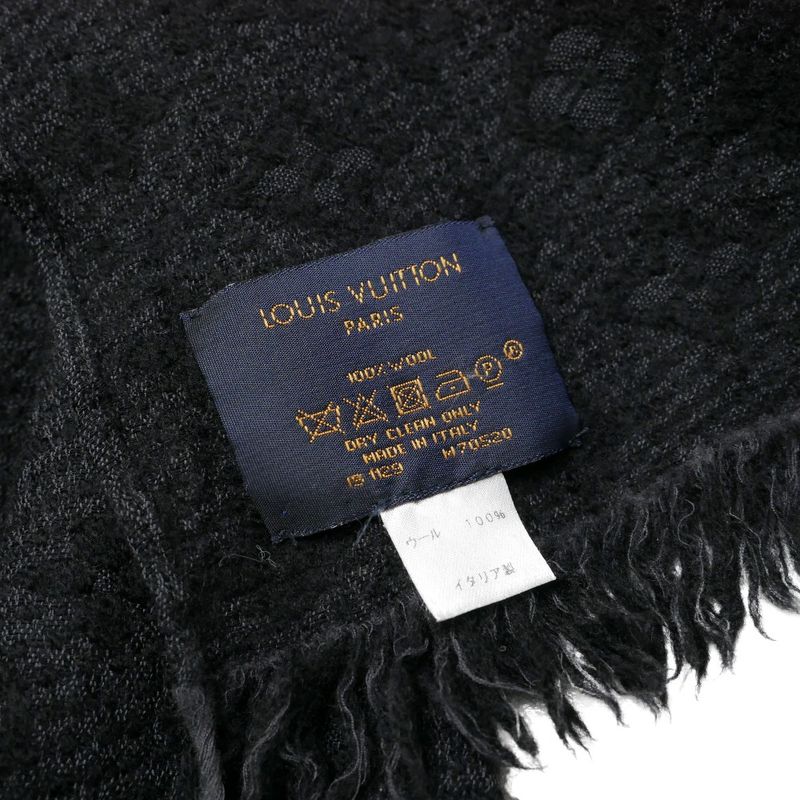 Louis Vuitton Monogram Classic Scarf Fringe Shawl