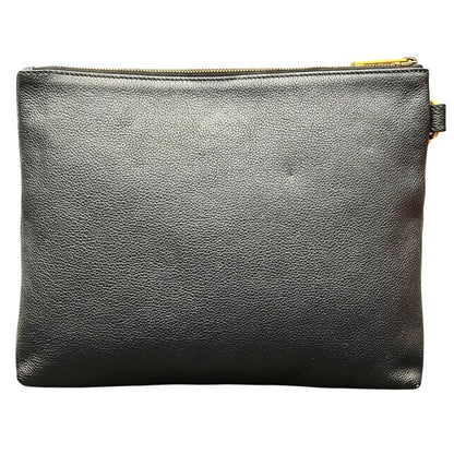 Gucci Logo Print Clutch Leather