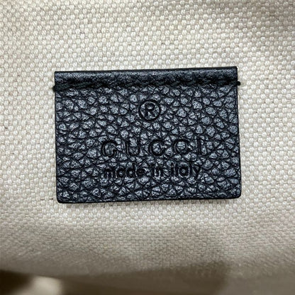 Gucci Logo Print Clutch Leather