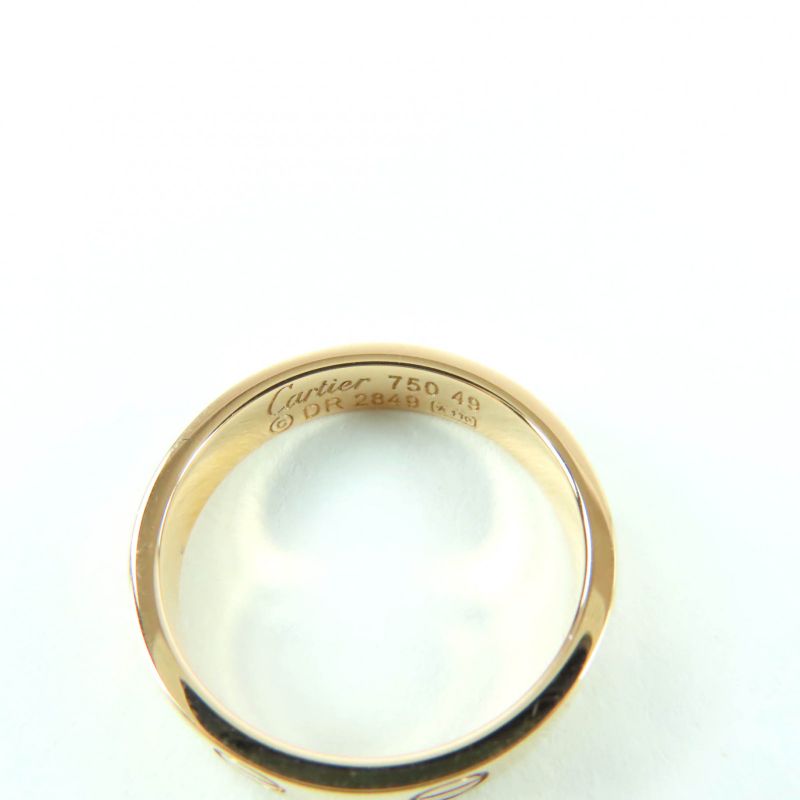Cartier Love Ring 18K 750 Pink Gold Size 49