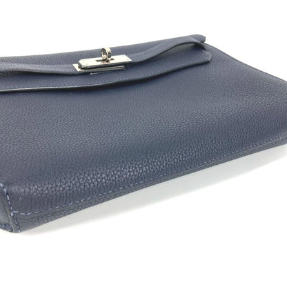Hermes Clutch Kelly Depeche 25 Togo Navy