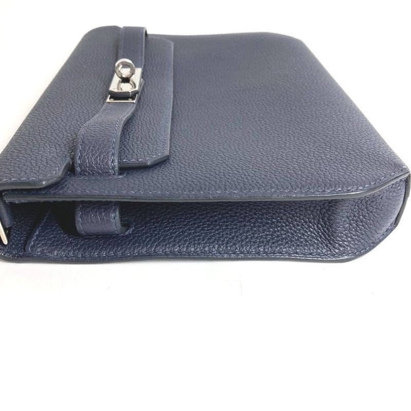 Hermes Clutch Kelly Depeche 25 Togo Navy