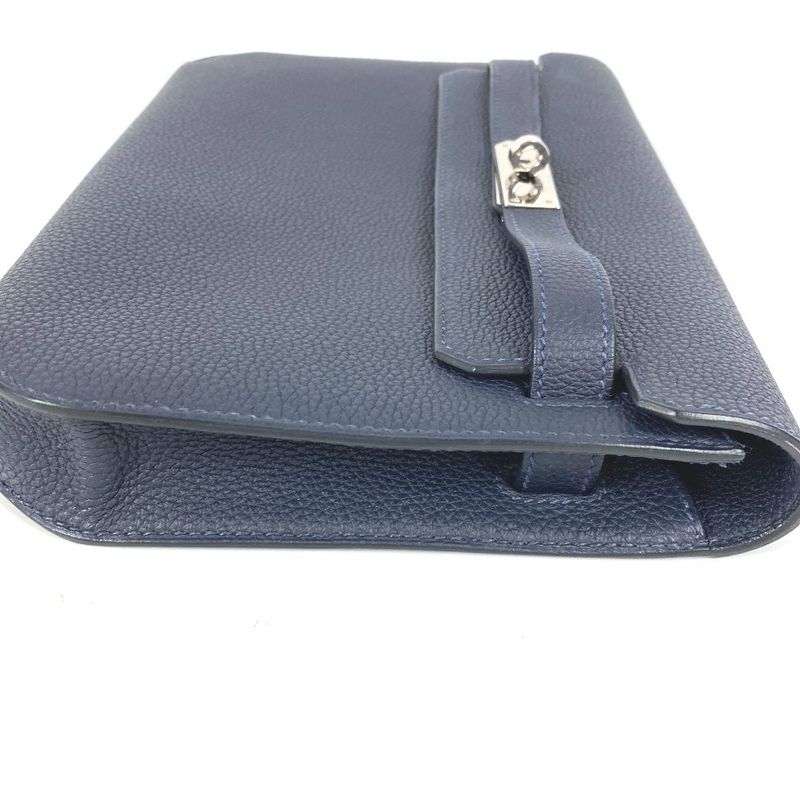 Hermes Clutch Kelly Depeche 25 Togo Navy