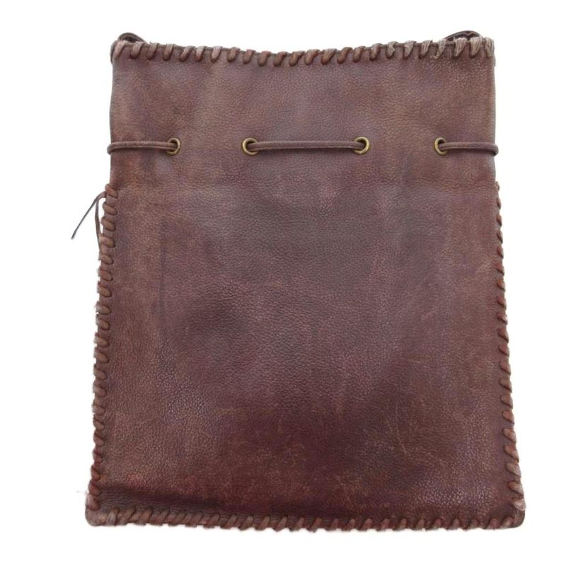 Saint Laurent Yves Vintage Drawstring Shoulder Bag Leather